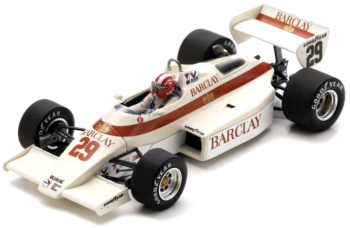 ARROWS A6 #29 MARC SURER BELGIUM GP 1983 creme/brun 1:43