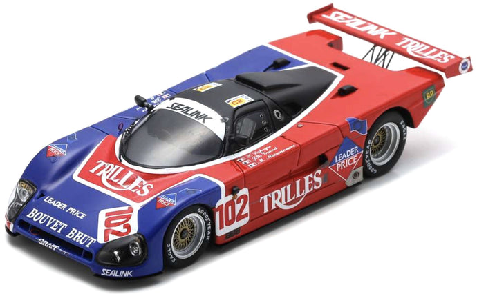 SPICE SE88C #102 GRAND/MAUSONNEUVE/LAPEYRE 23th 24H LE MANS 1990 blå/rød 1:43