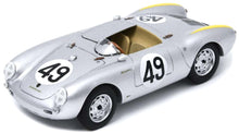 Indlæs billede til gallerivisning Porsche 550 #49 DUNTOV/VEUILLET 13th 24H LE MANS 1955 sølv/gul 1:43