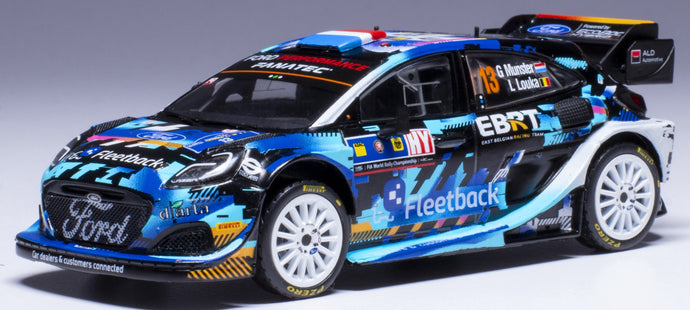 Ford PUMA RALLY1 #13 MUNSTER/LOUKA CENTRAL EUROPEAN RALLY 2023 blå/sort/hvid 1:43