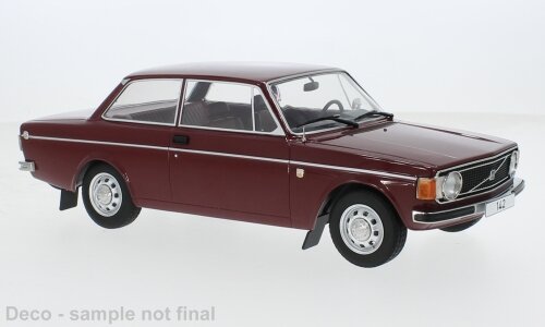 Volvo 142 1973 mørk rød 1:18
