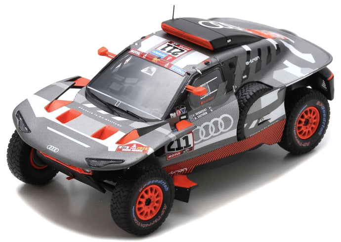 AUDI Q E-TRON RS TEAM AUDI SPORT N 211 RALLY DAKAR 2023 MATTIAS EKSTROM - EMIL BERGKVIST GREY SILVER BLACK 1:43