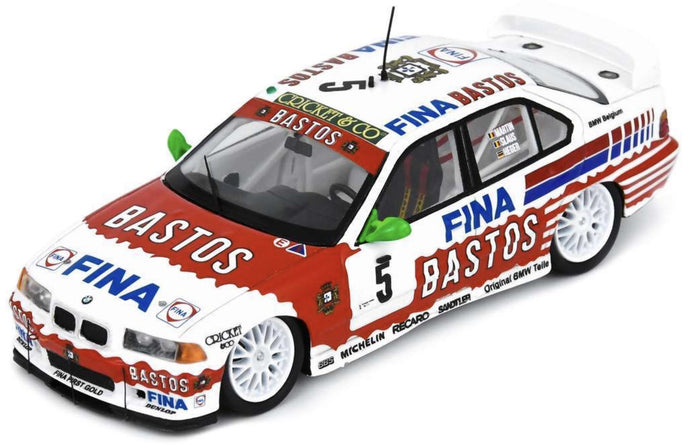 BMW 3-SERIES 318iS TEAM BMW FINA BASTOS N 5 3rd 24h SPA 1994 JEAM MICHEL MARTIN - PATRICK SLAUS - ALTFRID HEGER RED WHITE 1:43