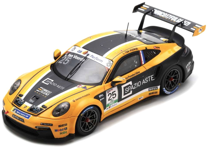Porsche 911 GT3 CUP #25 LARRY TEN VOORDE PORSCHE CARRERA CUP ITALIA CHAMPION 2023 orange/sort/hvid 1:43