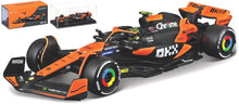 Indlæs billede til gallerivisning Mclaren MCL 38 #4 LANDO NORRIS 2024 With Helmet orange/sort 1:43 fra Burago