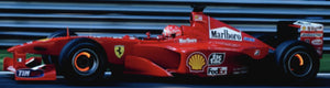 Ferrari F2000 #3 MICHAEL SCHUMACHER WINNER ITALY GP MONZA 2000 - NEW PACKAGING blå/gul/hvid 1:12