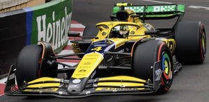 McLAREN F1 MCL38 TEAM MCLAREN N 4 4th MONACO GP (SENNA 30th ANNIVERSARY) 2024 LANDO NORRIS YELLOW GREEN BLACK 1:43