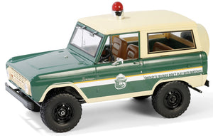 FORD USA BRONCO SMOKEY BEAR FOREST RANGER 1967 GREEN CREAM 1:18