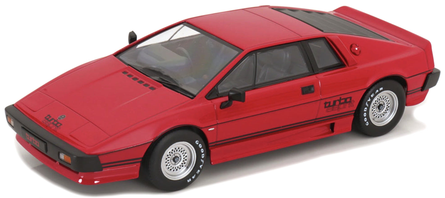 Lotus ESPRIT TURBO 1981 rød/sort 1:18