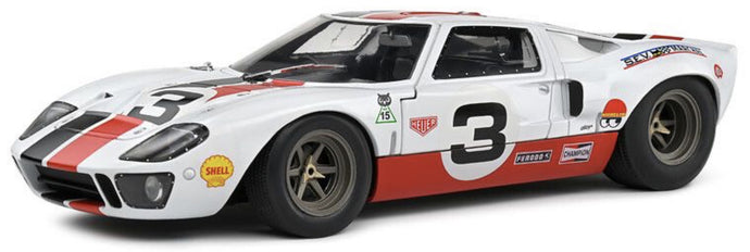 FORD GT40 MKI N.3 ERIC DEAN DESIGN 2015 WHITE/RED 1:18