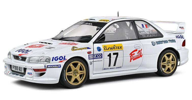 SUBARU IMPREZA WRC 22B N.17 RALLY MONTECARLO 1999 PANIZZI-PANIZZI 1:18