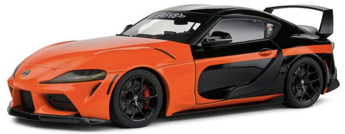 TOYOTA SUPRA GR 2023 ORANGE/BLACK 1:18