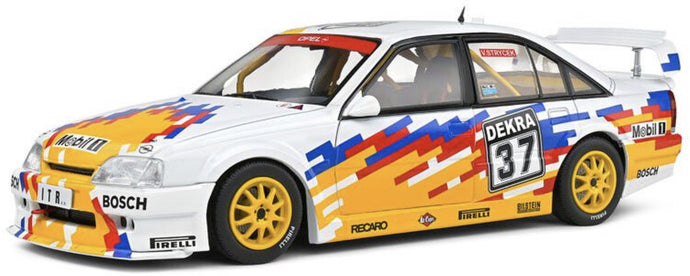OPEL OMEGA 3000 EVO 500 TEAM IRMSCHER N 37 DTM SEASON 1991 VOLKER STRYCEK WHITE YELLOW 1:18