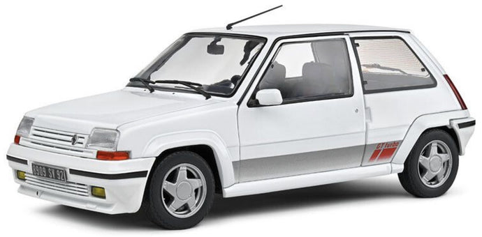 Renault 5 GT TURBO MK2 1989 hvid/grå/rød 1:18
