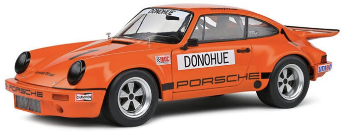 PORSCHE 911 RS 3.0L COUPE N 1 WINNER IROC DAYTONA 1974 MARK DONOHUE ORANGE 1:18