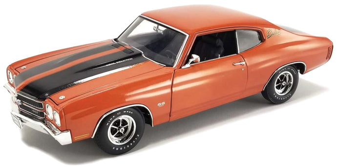 CHEVROLET CHEVELLE SS 454 COUPE SUNKIST 1970 ORANGE BLACK 1:18