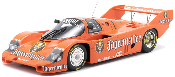 PORSCHE 956B JAGERMEISTER TEAM BRUN MOTORSPORT N 1 3rd 200 MILES NORISRING 1984 STEFAN BELLOF ORANGE 1:12