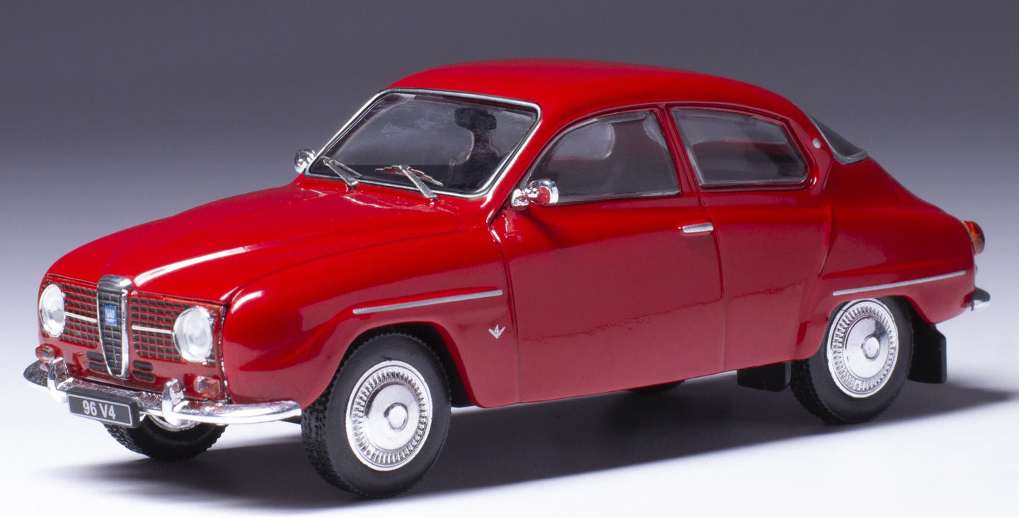 SAAB 96 V4 1965 RED 1:43 fra Ixo Model