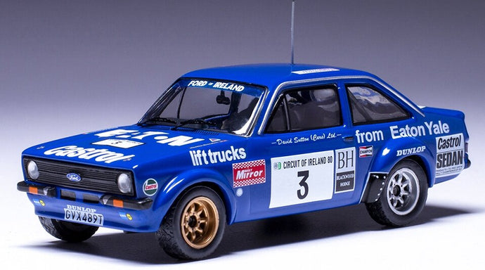 Ford ESCORT MK II RS 1800 #3 COLEMAN/NEVILLE CIRCUIT OF IRELAND1980 blå 1:43