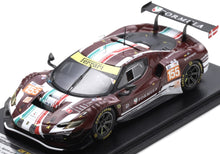Indlæs billede til gallerivisning Ferrari 296 GT3 #155 LAURSEN/LAURSEN/TAYLOR 24H LE MANS 2024 mørk rød/hvid 1:43