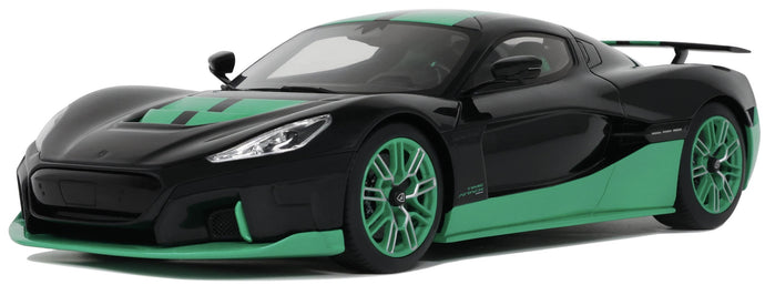 RIMAC NEVERA TIME ATTACK 2023 BLACK GREEN 1:18
