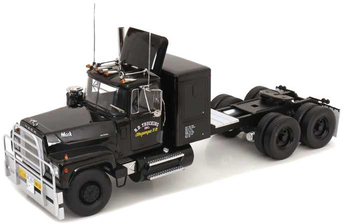 MACK RL700L TRACTOR TRUCK 3-ASSI 1974 BLACK 1:18