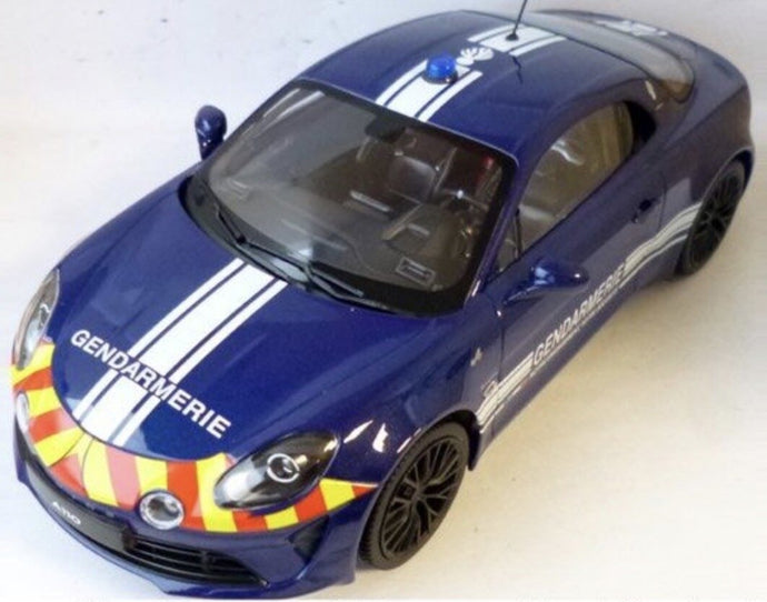 Alpine A110 S - GENDARMERIE 2023 mørk blå/hvid/rød/gul 1:18