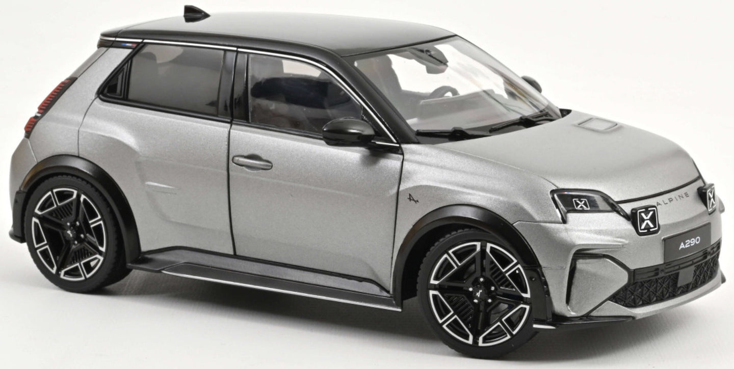 ALPINE A290 GT 2025 MATT TORNADE GREY/BLACK 1:18