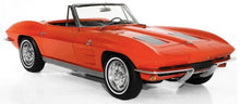 Indlæs billede til gallerivisning CHEVROLET CORVETTE STINGRAY CABRIOLET 1963 RIVERSIDE RED 1:18