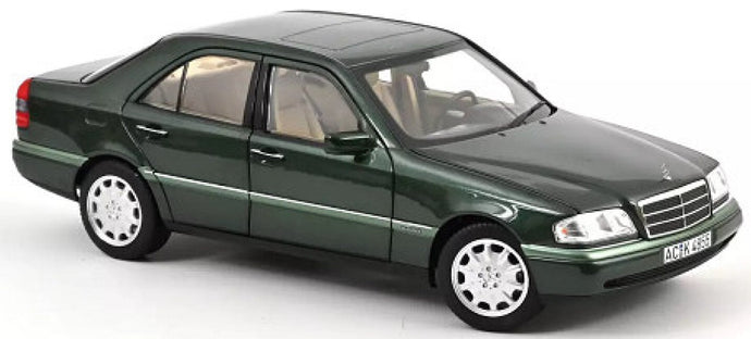 Mercedes Benz C-CLASS 1993 mørk grøn metallic 1:18