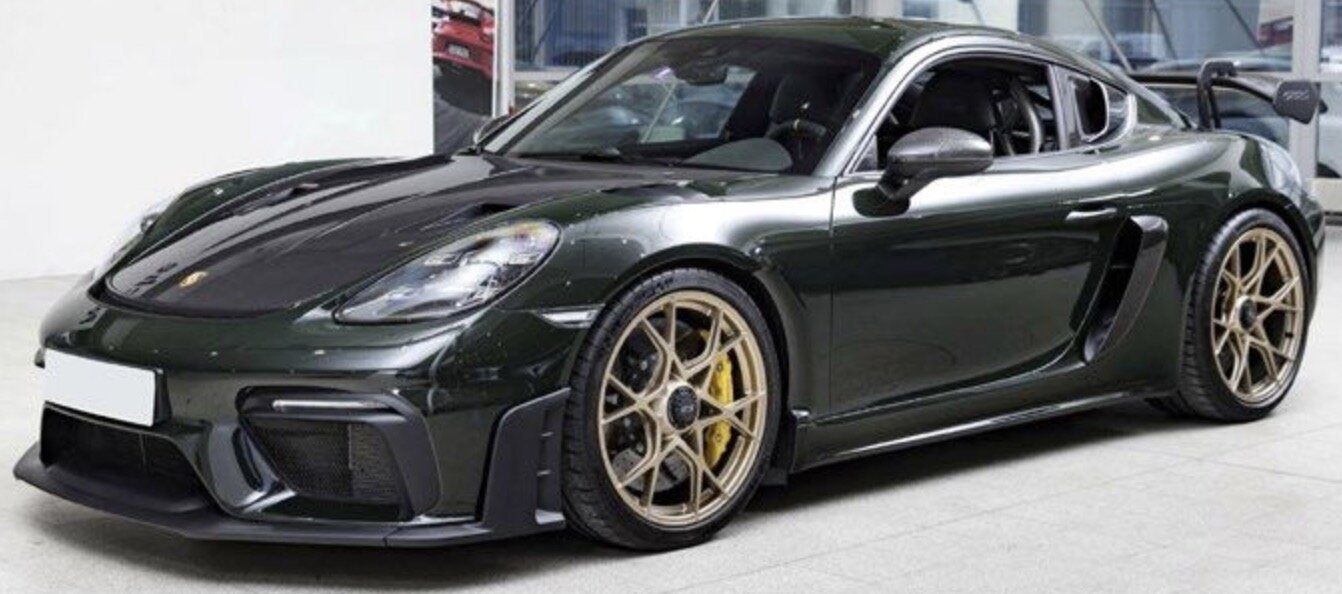 Porsche CAYMAN GT4 RS - WEISSACH PACK 2023 mørk grøn/sort 1:18