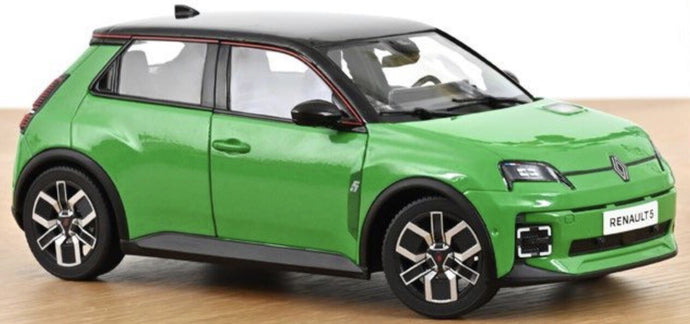 RENAULT 5 E-TECH 100% ELECTRIC 2024 POP GREEN-BLACK 1:18