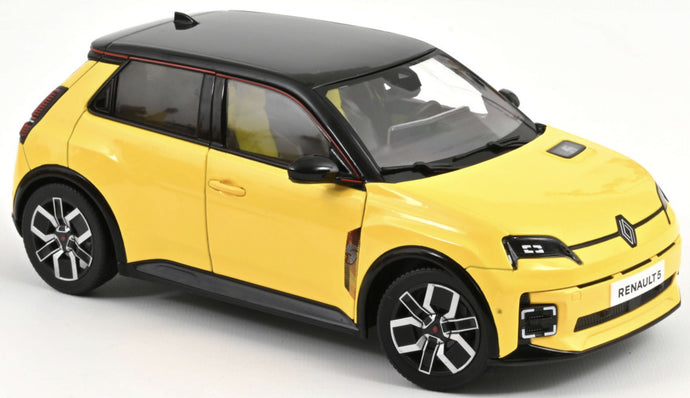 RENAULT 5 E-TECH 100% ELECTRIC 2024 POP YELLOW-BLACK 1:18