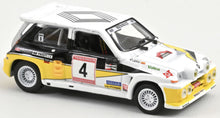 Indlæs billede til gallerivisning RENAULT R5 MAXI TURBO N 4 2nd RALLY PRINCIPE DE ASTURIAS RALLY 1986 CARLOS SAINZ - ANTONIO BOTO WHITE BLACK YELLOW 1:43