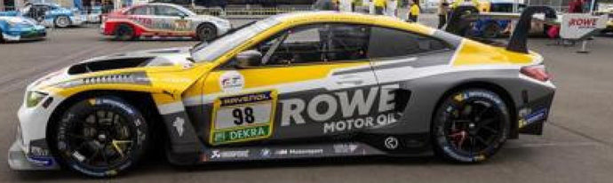 BMW M4 GT3 #98 MARCIELLO/MARTIN/WITTMANN/FARFUS 7th 24H NURBURGRING 2024 hvid/gul/grå 1:43