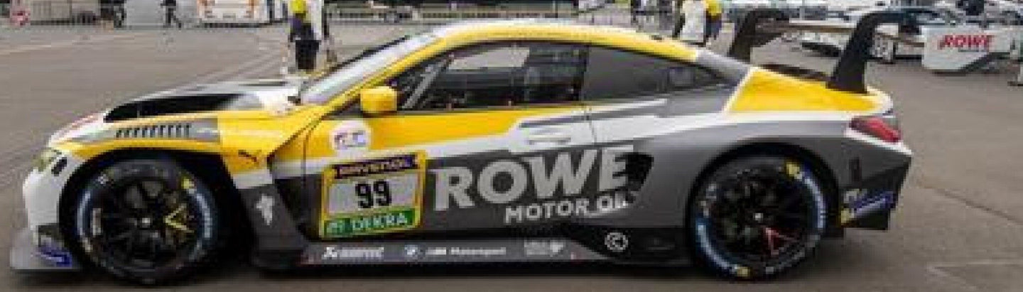BMW 4-SERIES M4 GT3 TEAM ROWE RACING N 99 24h NURBURGRING 2024 R.FRIJNS - S.VAN DER LINDE - D.VANTHOOR - A.FARFUS GREY YELLOW WHITE 1:43