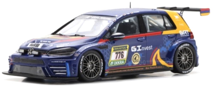 VW GOLF 7 GTI TCR DSG #776 GOROYAN/MAVLANOV/EPP/PRIMKE 3rd SP 3T CLASS 24H NURBURGRING 2024 blå/orange 1:43