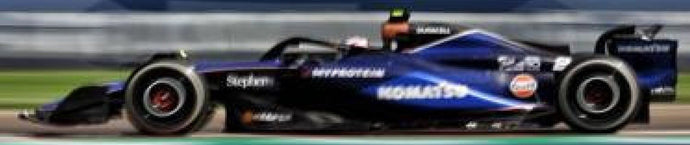 WILLIAMS F1 FW46 TEAM WILLIAMS RACING N 2 EMILIA ROMAGNA ITALY GP 2024 LOGAN SARGEANT 2 TONE BLUE 1:43
