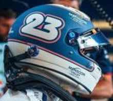 Indlæs billede til gallerivisning BELL HELMET CASCO HELMET F1 ALEXANDER ALBON TEAM WILLIAM RACING N 23 MONACO GP 2024 BLUE WHITE 1:5
