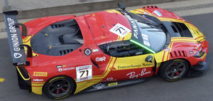 FERRARI 296 GT3 3.0L TWIN TURBO V6 TEAM AF CORSE N 71 24h SPA 2024 DAVID VIDALES – VINCENT ABRIL – THOMAS NEUBAUER RED YELLOW 1:43