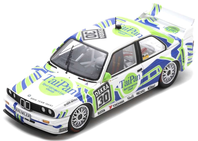 BMW E30 M3 #30 LOEPOLD VON BAYERN DTM 1992 hvid/grøn/blå 1:43