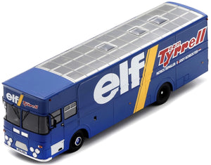 TYRRELL TRUCK CAR TRANSPORTER TEAM F1 TYRRELL 1976 BLUE WHITE 1:43