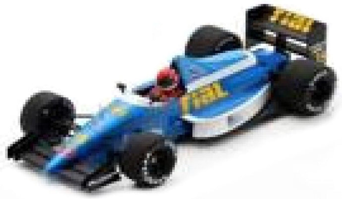 RIAL ARC2 #39 PIERRE-HENRI RAPHANEL PRACTICE BELGIUM GP 1989 blå/hvid/gul 1:43