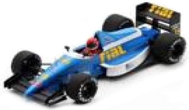 RIAL ARC2 #39 PIERRE-HENRI RAPHANEL PRACTICE BELGIUM GP 1989 blå/hvid/gul 1:43