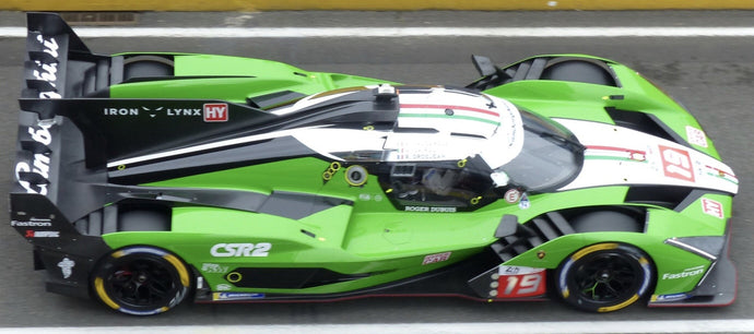LAMBORGHINI SC63 3.8L V8 TURBO TEAM LAMBORGHINI IRON LYNX N 19 24h LE MANS 2024 ROMAIN GROSJEAN - MATTEO CAIROLI - ANDREA CALDARELLI GREEN WHITE BLACK 1:43