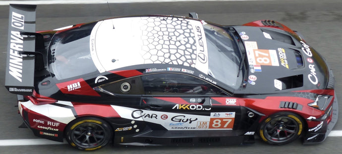 Lexus RC F GT3 #87 KIMURA/MASSON/HAWKSWORTH 24H LE MANS 2024 sort/rød/hvid 1:43