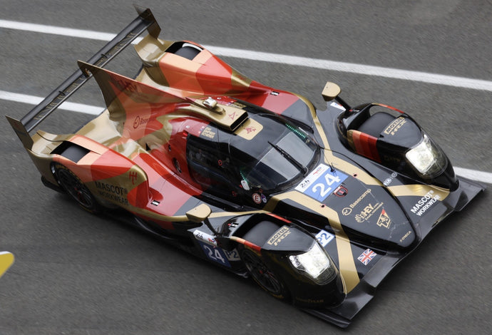Oreca 07 - GIBSON #24 SCHERER/HEINEMEIER-HANSSON/SIMPSON 24H LE MANS 2024 sort/rød/guld 1:43