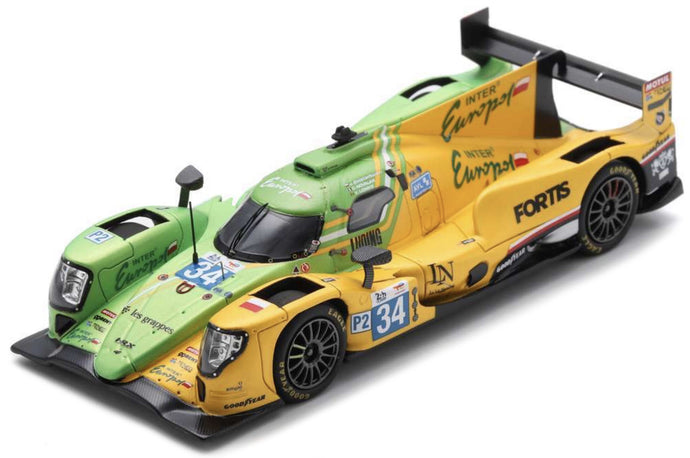 Oreca 07 - GIBSON #34 SMIECHOWSKI/NOVALAK/LOMKO 2nd LMP2 CLASS 24H LE MANS 2024 gul/grøn 1:43