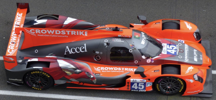ORECA 07 GIBSON GK428 4.2L V8 TEAM CROWDSTRIKE RACING BY APR N 45 24h LE MANS 2024 COLIN BRAUN - NICKY CATSBURG - GEORGE KURTZ MATT RED BLACK 1:43