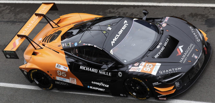 Mclaren 720S GT3 EVO #95 SATO/HAMAGUCHI/PINO 24H LE MANS 2024 sort/orange 1:43
